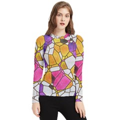 Architecture Glass Abstract Pattern Women s Long Sleeve Rash Guard