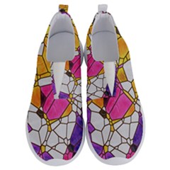 Architecture Glass Abstract Pattern No Lace Lightweight Shoes by Bedest