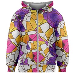 Architecture Glass Abstract Pattern Kids  Zipper Hoodie Without Drawstring