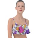 Architecture Glass Abstract Pattern Frill Bikini Top View1