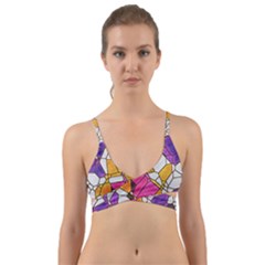 Architecture Glass Abstract Pattern Wrap Around Bikini Top