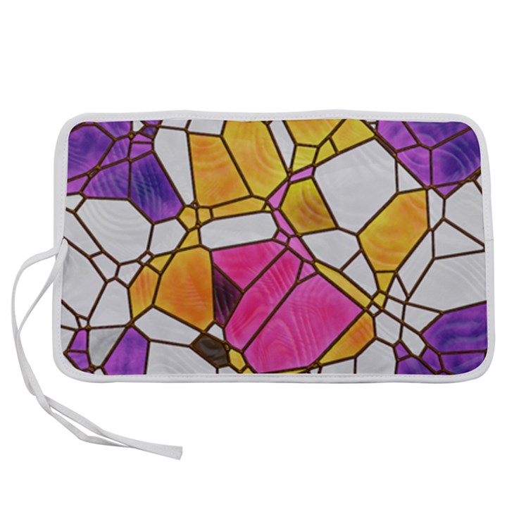 Architecture Glass Abstract Pattern Pen Storage Case (M)