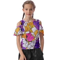 Architecture Glass Abstract Pattern Kids  Butterfly Cutout T-shirt