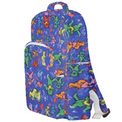 Grateful Dead Dancing Bears Pattern Double Compartment Backpack