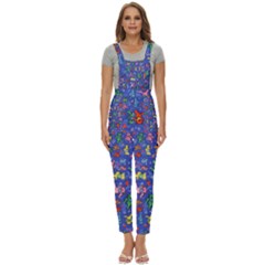 Grateful Dead Dancing Bears Pattern Women s Pinafore Overalls Jumpsuit by Salmanaz77