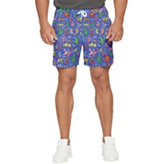 Grateful Dead Dancing Bears Pattern Men s Runner Shorts by Salmanaz77