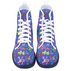 Grateful Dead Dancing Bears Pattern Kid s High-top Canvas Sneakers