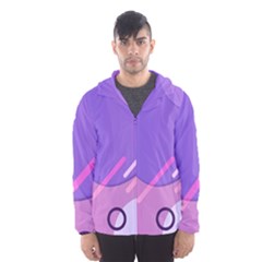 Colorful Labstract Wallpaper Theme Men s Hooded Windbreaker