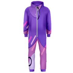 Colorful Labstract Wallpaper Theme Hooded Jumpsuit (men) by Apen