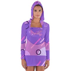 Colorful Labstract Wallpaper Theme Long Sleeve Hooded T-shirt by Apen