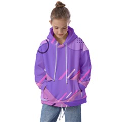 Colorful Labstract Wallpaper Theme Kids  Oversized Hoodie