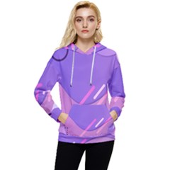 Colorful Labstract Wallpaper Theme Women s Lightweight Drawstring Hoodie