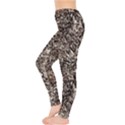 Earth Tones Fall Abstract Textured Print Everyday Leggings  View3