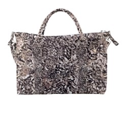 Earth Tones Fall Abstract Textured Print Carry-on Travel Shoulder Bag by dflcprintsclothing