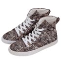 Earth Tones Fall Abstract Textured Print Women s Hi-Top Skate Sneakers View2