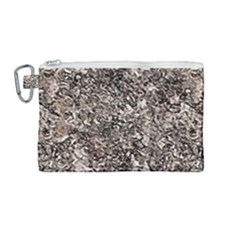 Earth Tones Fall Abstract Textured Print Canvas Cosmetic Bag (medium) by dflcprintsclothing