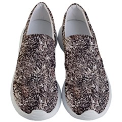 Earth Tones Fall Abstract Textured Print Women s Lightweight Slip Ons by dflcprintsclothing