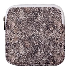 Earth Tones Fall Abstract Textured Print Mini Square Pouch