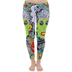 Supersonic Monster Mash Classic Winter Leggings by chellerayartisans