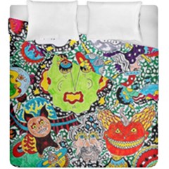 Supersonic Monster Mash Duvet Cover Double Side (king Size) by chellerayartisans