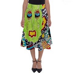 Supersonic Monster Mash Perfect Length Midi Skirt by chellerayartisans