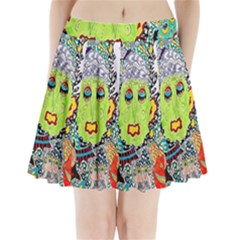 Supersonic Monster Mash Pleated Mini Skirt by chellerayartisans