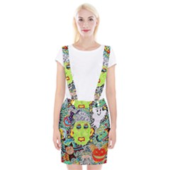 Supersonic Monster Mash Braces Suspender Skirt by chellerayartisans