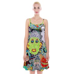 Supersonic Monster Mash Spaghetti Strap Velvet Dress