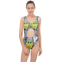 Supersonic Monster Mash Center Cut Out Swimsuit