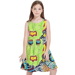 Supersonic Monster Mash Kids  Skater Dress