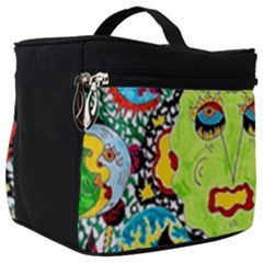 Supersonic Monster Mash Make Up Travel Bag (big) by chellerayartisans