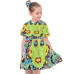 Supersonic Monster Mash Kids  Sailor Dress by chellerayartisans