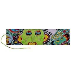 Supersonic Monster Mash Roll Up Canvas Pencil Holder (l) by chellerayartisans