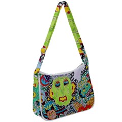 Supersonic Monster Mash Zip Up Shoulder Bag