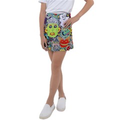 Supersonic Monster Mash Kids  Tennis Skirt by chellerayartisans