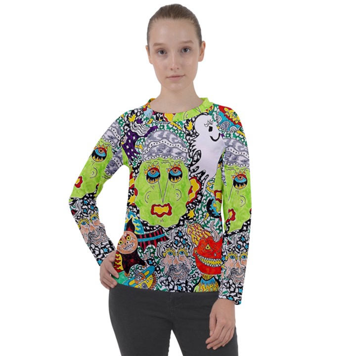 Supersonic Monster Mash Women s Long Sleeve Raglan T-Shirt