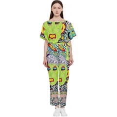 Supersonic Monster Mash Batwing Lightweight Chiffon Jumpsuit