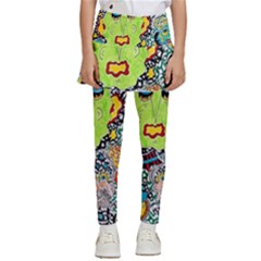 Supersonic Monster Mash Kids  Skirted Pants by chellerayartisans