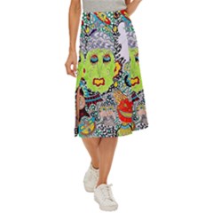 Supersonic Monster Mash Midi Panel Skirt by chellerayartisans