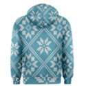 Blue Winter Knitted Texture, Blue Winter Background, Knitted Texture Men s Core Hoodie View2