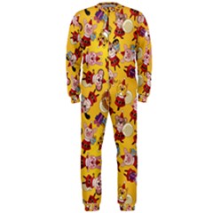 Cartoon Xmas Characters Pattern Onepiece Jumpsuit (men)