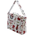 Christmas Characters Pattern, Xmas Backgrounds Box Up Messenger Bag View1