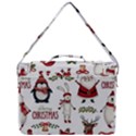 Christmas Characters Pattern, Xmas Backgrounds Box Up Messenger Bag View3