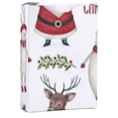 Christmas Characters Pattern, Xmas Backgrounds Playing Cards Single Design (rectangle) With Custom Box