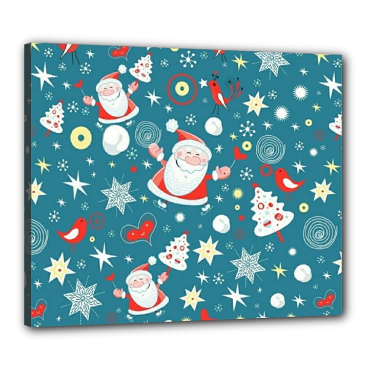 Christmas, Decorative, Desenho, Pattern Canvas 24  x 20  (Stretched)