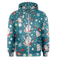 Christmas, Decorative, Desenho, Pattern Men s Zipper Hoodie