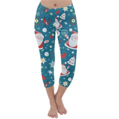 Christmas, Decorative, Desenho, Pattern Capri Winter Leggings 