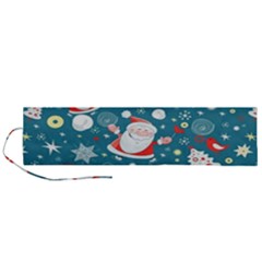 Christmas, Decorative, Desenho, Pattern Roll Up Canvas Pencil Holder (l) by kyorashop23