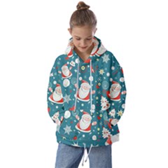 Christmas, Decorative, Desenho, Pattern Kids  Oversized Hoodie by kyorashop23