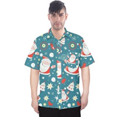 Christmas, Decorative, Desenho, Pattern Men s Hawaii Shirt